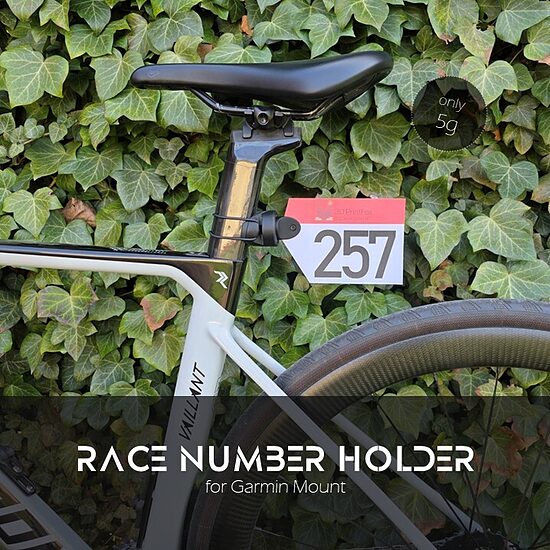Startnummernhalter für Garmin Mount